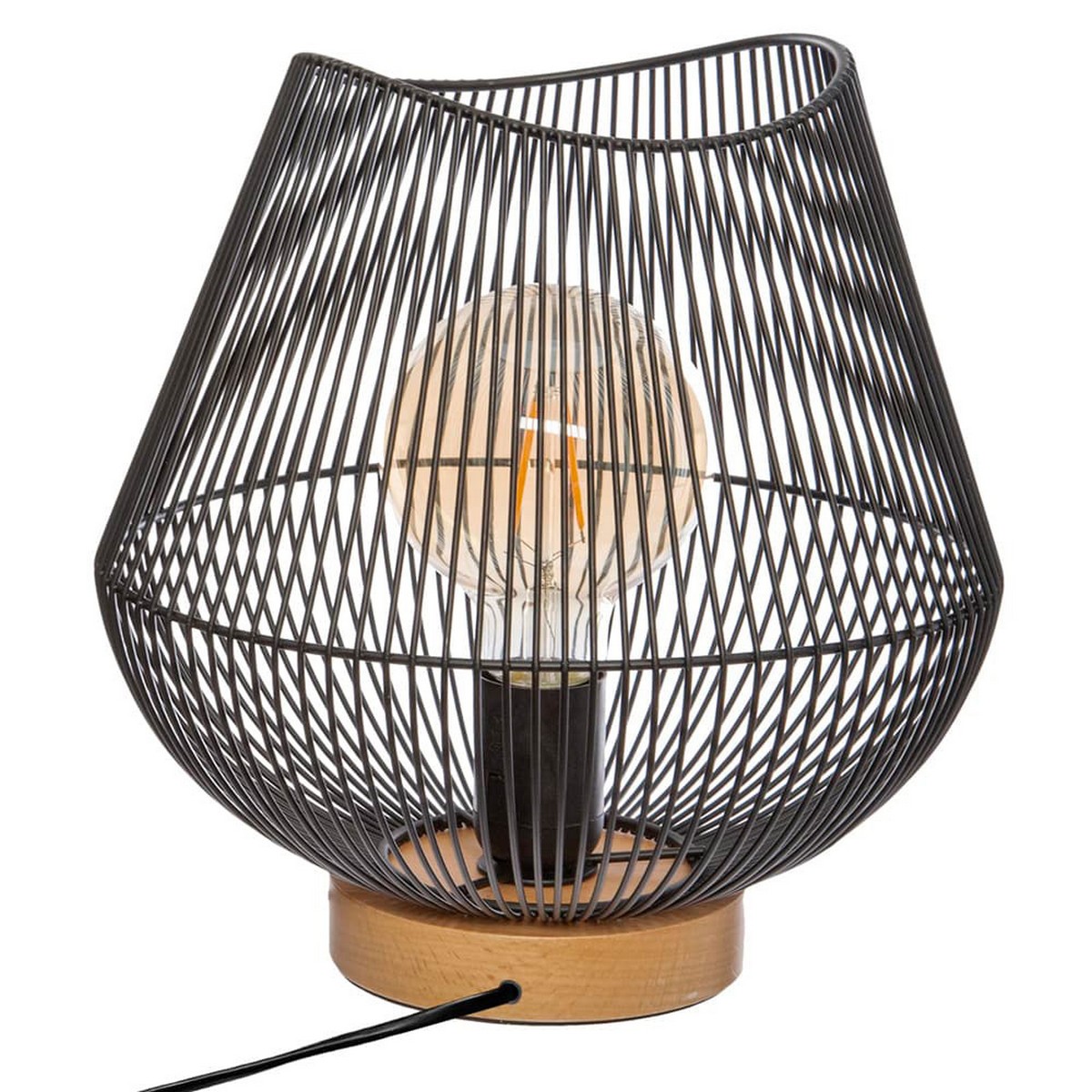 Lampada Da Tavolo Atmosphera Jena Nero Metallo 40 W (ø 28 X 26 Cm)