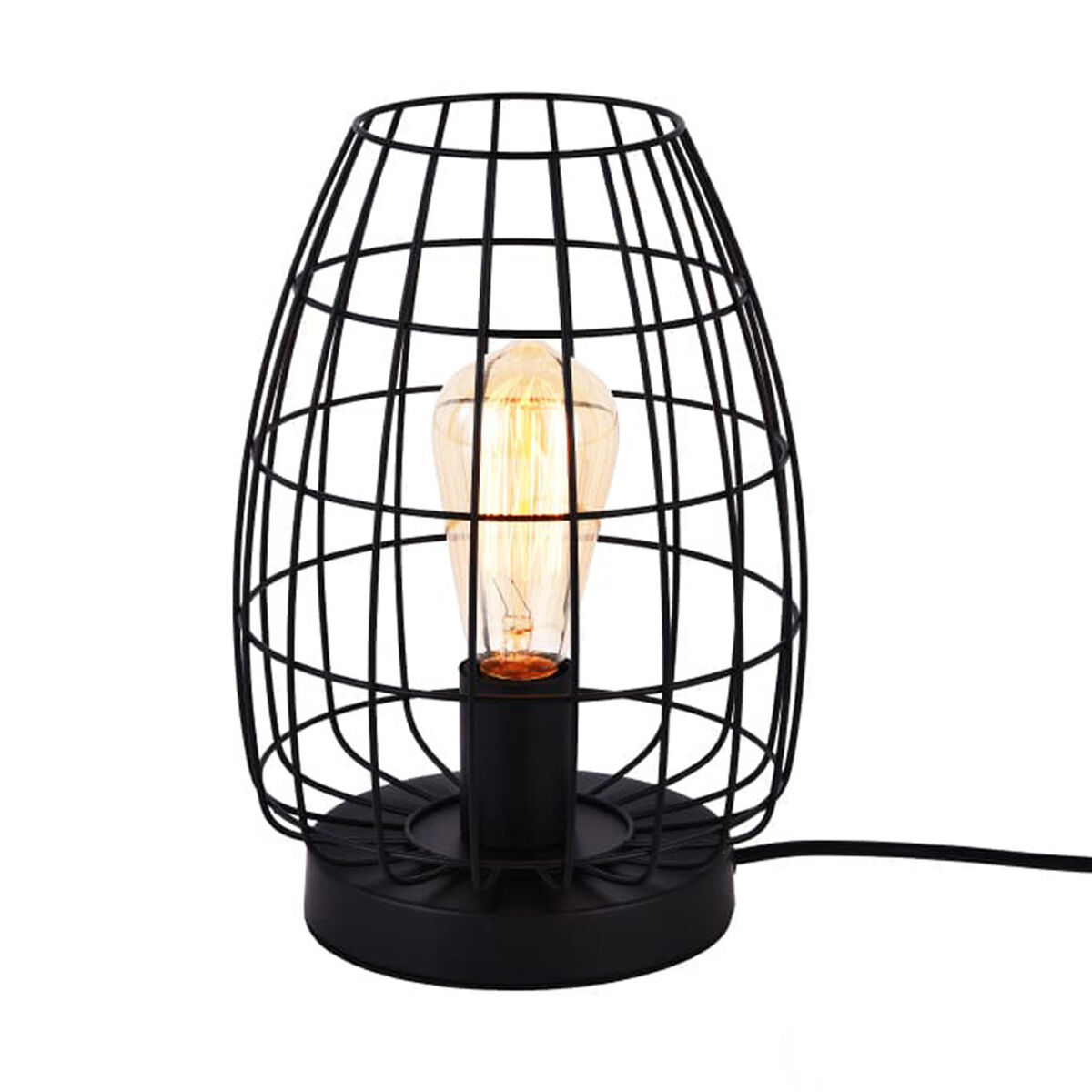 Lampada Da Tavolo Edm 32118 Nero Metallo 20 X 27 cm
