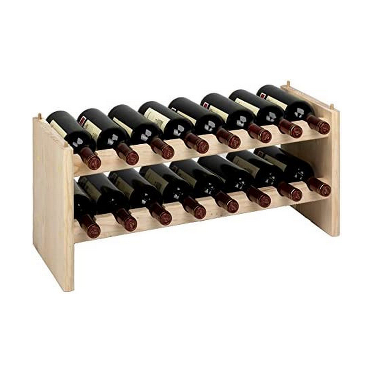 Portabottiglie Astigarraga Merlot Marrone Pino (68,8 X 25 X 30 Cm)