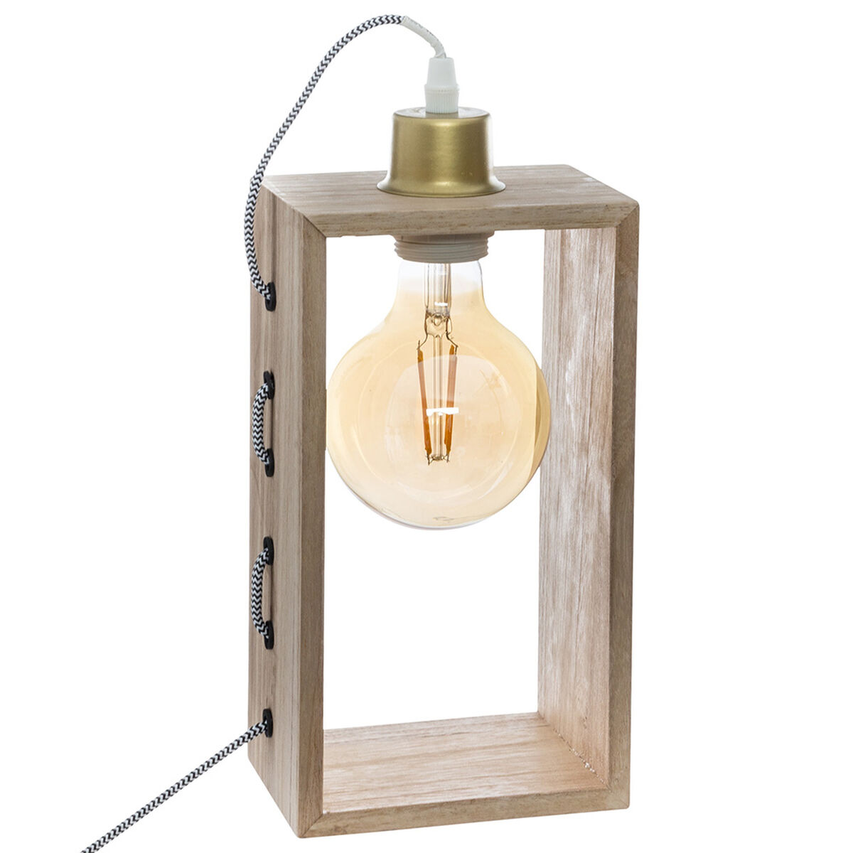 Lampada Da Tavolo Atmosphera Legno Marrone 25 W 220-240 V