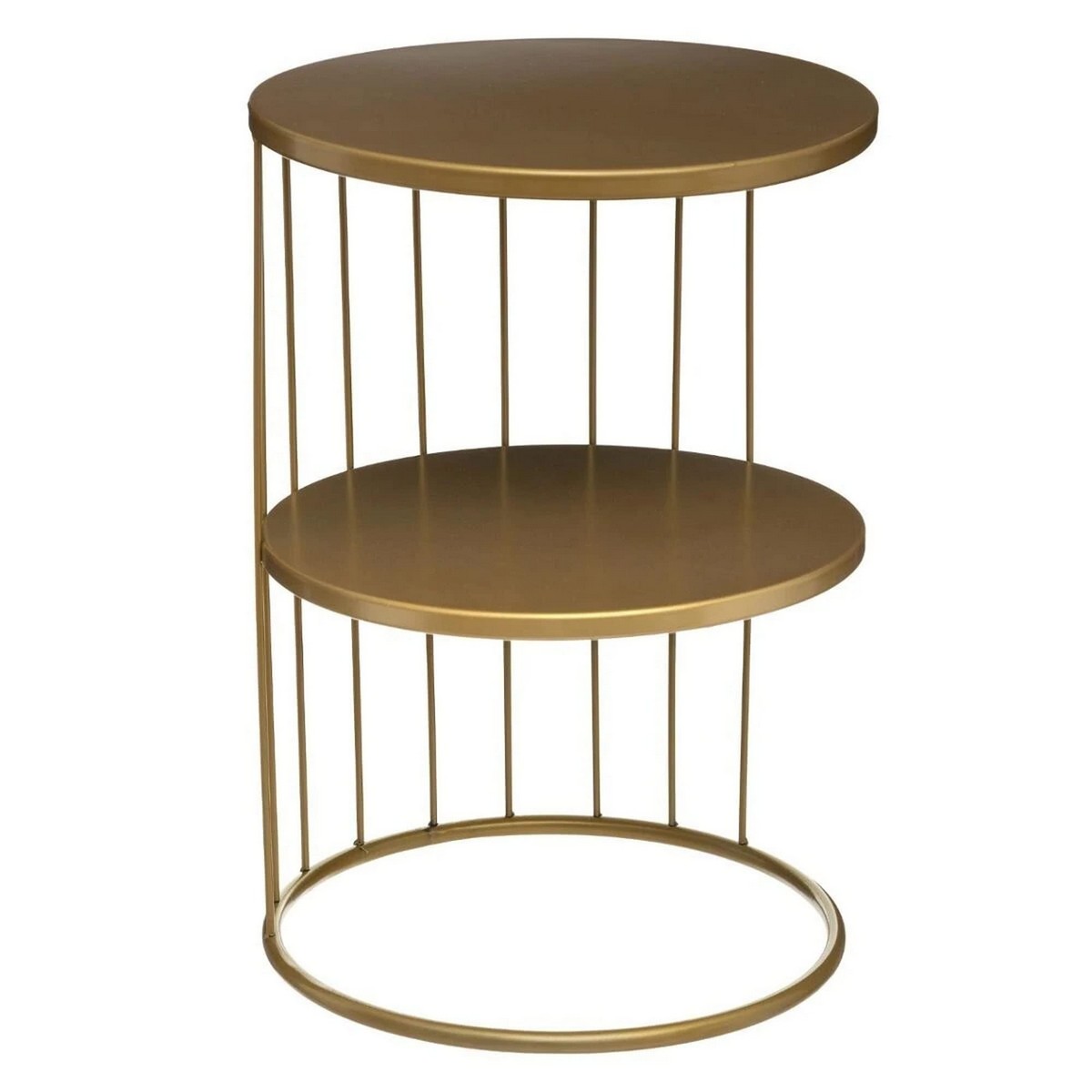 Tavolino Da Caffè Atmosphera Kobu Dorato Metallo 36 X 36 X 52 cm