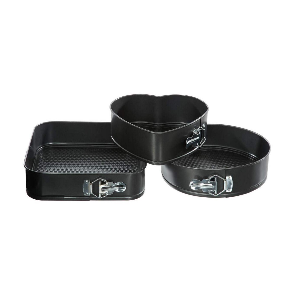 Set Di Stampi Smontabili Secret De Gourmet Nero Alluminio 3 Pezzi