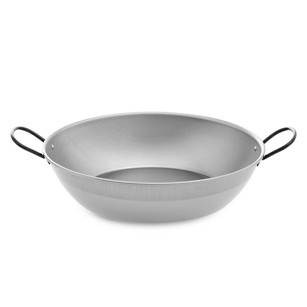 Padella Honda Con Manici Vaello 450 Acciaio Lucidato Cromato (ø 50 Cm)