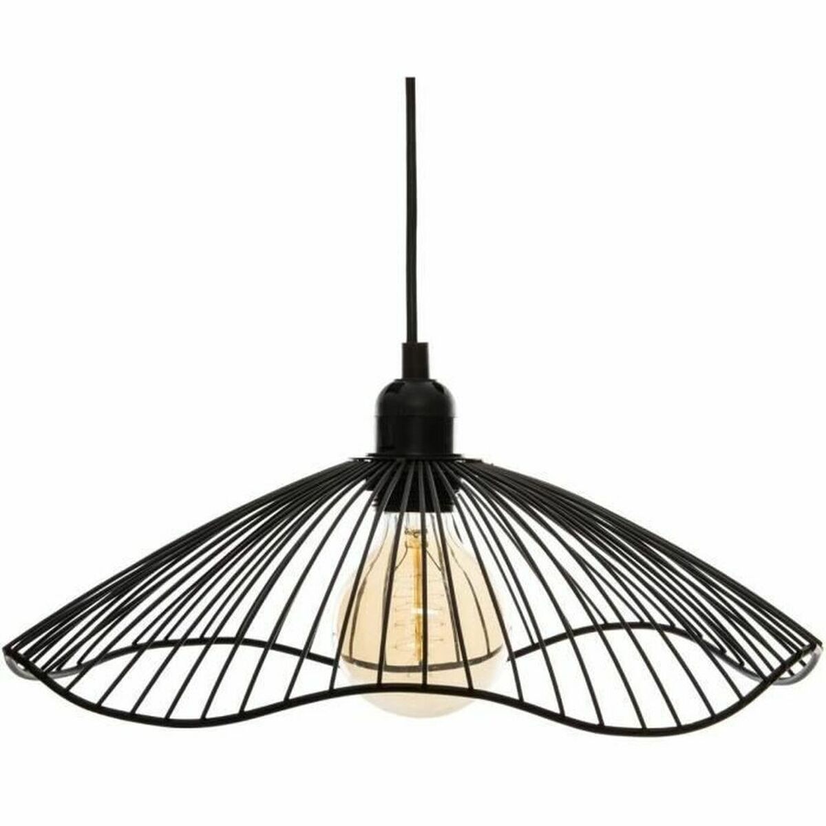 Lampadario Atmosphera Cháteau 40w Nero Metallo (ø 34 X 15,5 Cm)