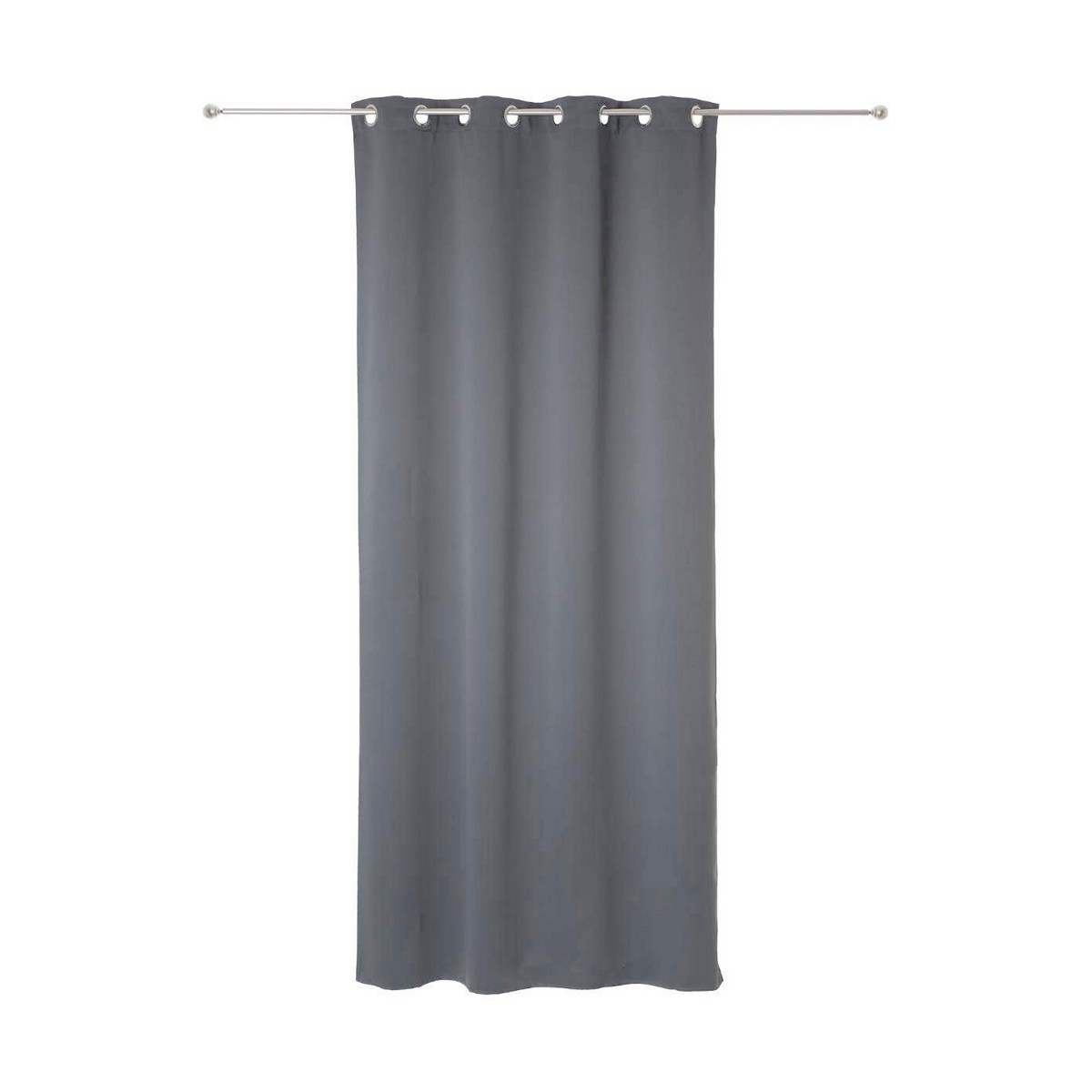 Tende Atmosphera Opaco Grigio Poliestere 2 Unità (135 X 240 Cm)