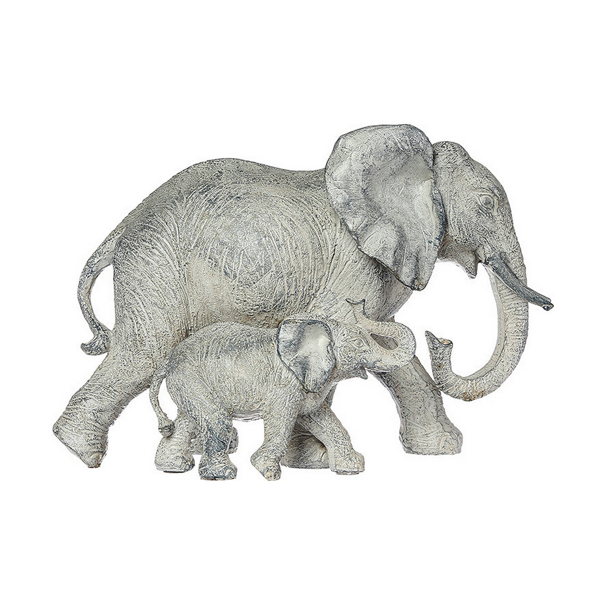 Statua Decorativa Atmosphera 15,5 X 22,5 X 12 Cm Resina Elefante Multicolore