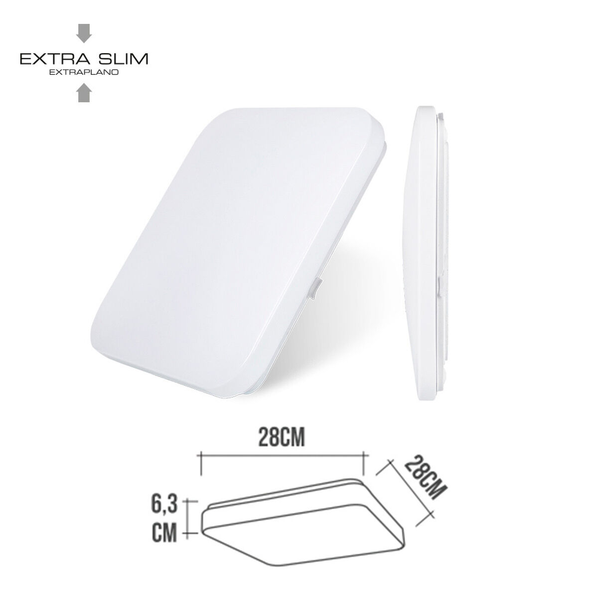 Applique Plafoniera Led Edm 32521 F 12 W 60 W 840 Lm (4000 k) - Image 3