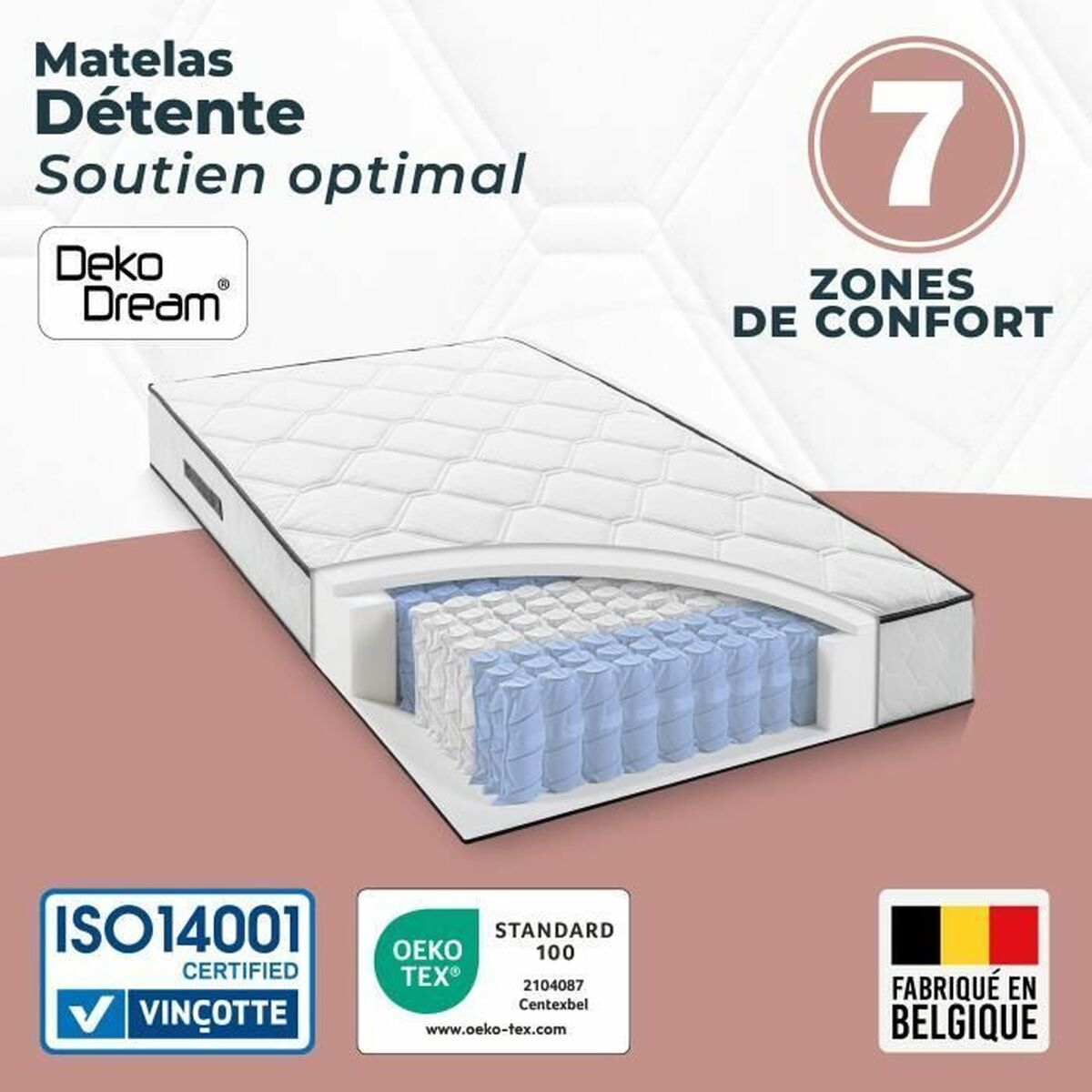 Materasso Viscoelastico Somnis Beeding 90 X 190 cm - Image 6