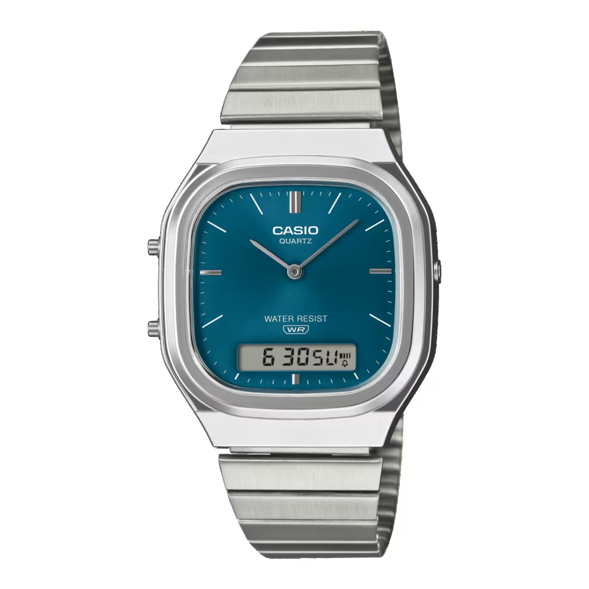 Casio Vintage Mod. Edgy Rounded Square - Teal