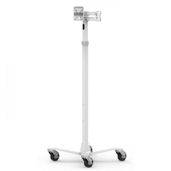 Compulocks Extended Rolling Rise (medical Rolling Cart Extended - - Vesa Compatible - White)