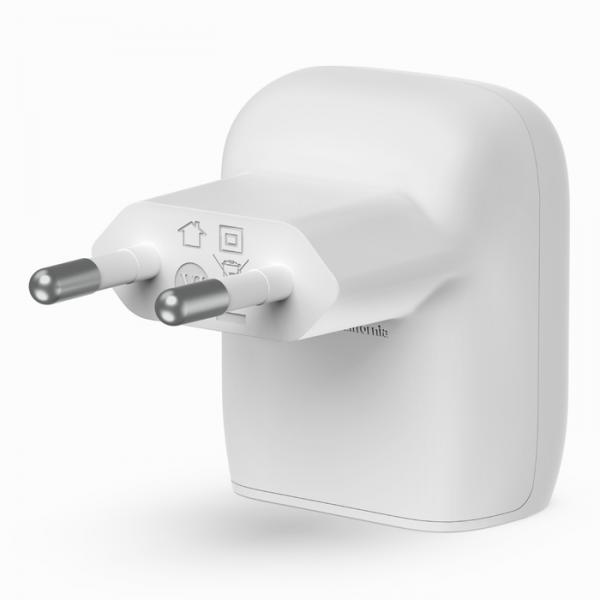 Belkin Boostcharge - Alimentatore - 20 Watt - 3 A - Power Delivery 3.1, Ricarica Rapida (usB-C A 24 Pin)