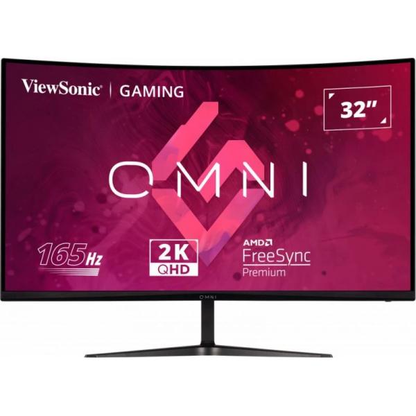 Viewsonic Vx Series Vx3218C-2k Monitor Pc 81,3 Cm [32] 2560 X 1440 Pixel Quad Hd Led Nero (viewsonic Omni Vx3218C-2k 32 Inch Curved Gaming Monitor, Q