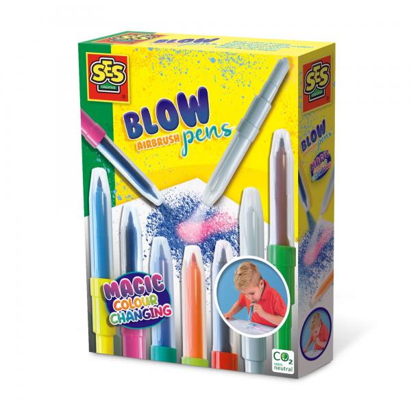 Blow Airbrush Thought - Magic Color Change