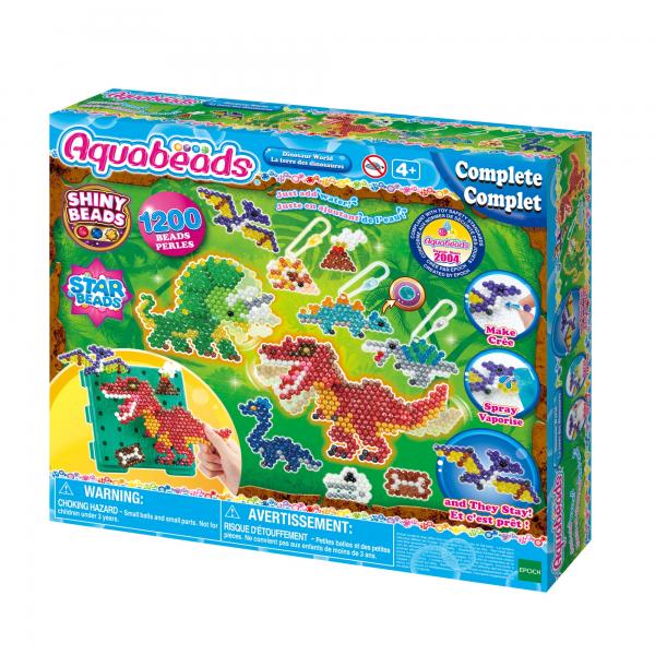 The Land Of Dinosaurs - Aquabeads - Perle Che Si Attaccano Con L'acqua