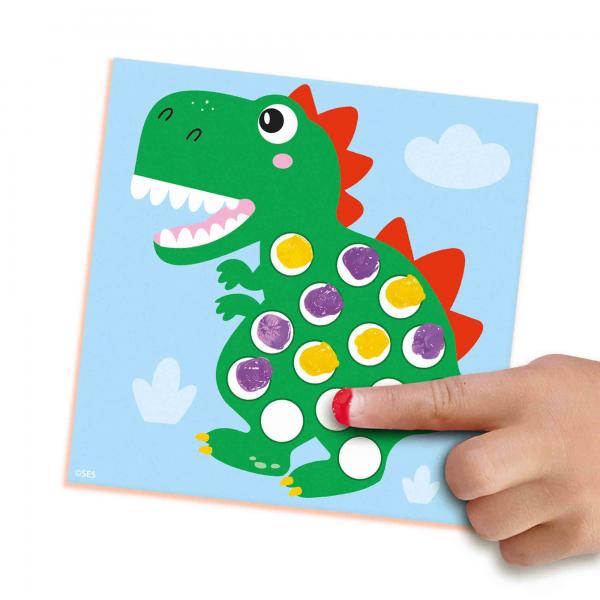 Il Mio Primo - Pittura Con Le Dita - Dinosauri - Ses Creative - Dipingi 10 Carte Dinosauri. - Image 3