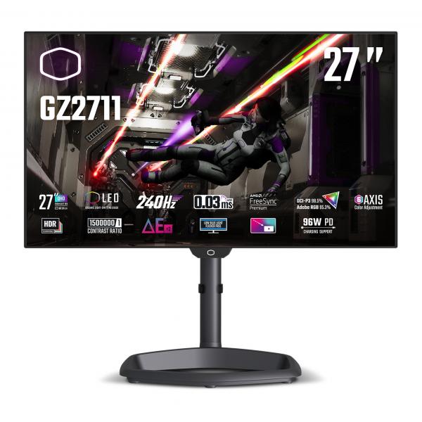 Cooler Master Gaming Gz2711 Monitor Pc 68,6 Cm [27] 2560 X 1440 Pixel 4k Ultra Hd Oled Nero (cooler Master 27 Oled Mon Spk Gz2711)