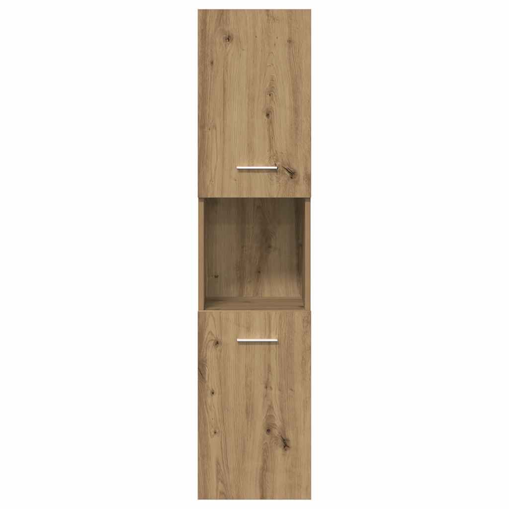 Set Mobili Da Bagno 4 Pz Rovere Artigianale Legno Multistrato - Image 4