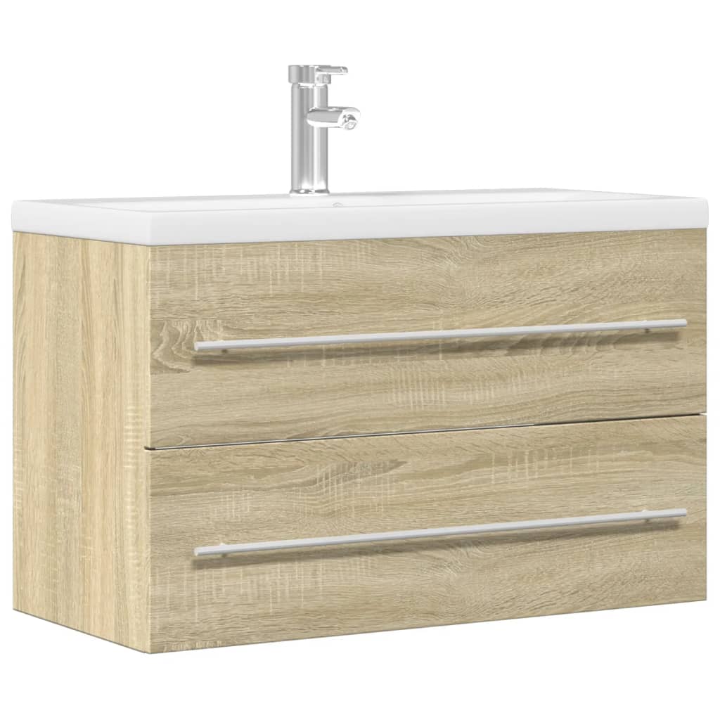 Mobile Lavabo Legno Antico 80x38,5x48 Cm In Legno Multistrato