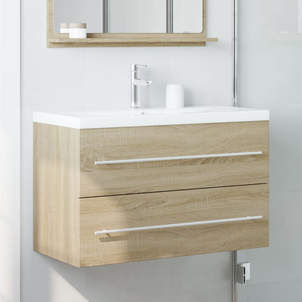 Mobile Lavabo Legno Antico 80x38,5x48 Cm In Legno Multistrato - Image 3