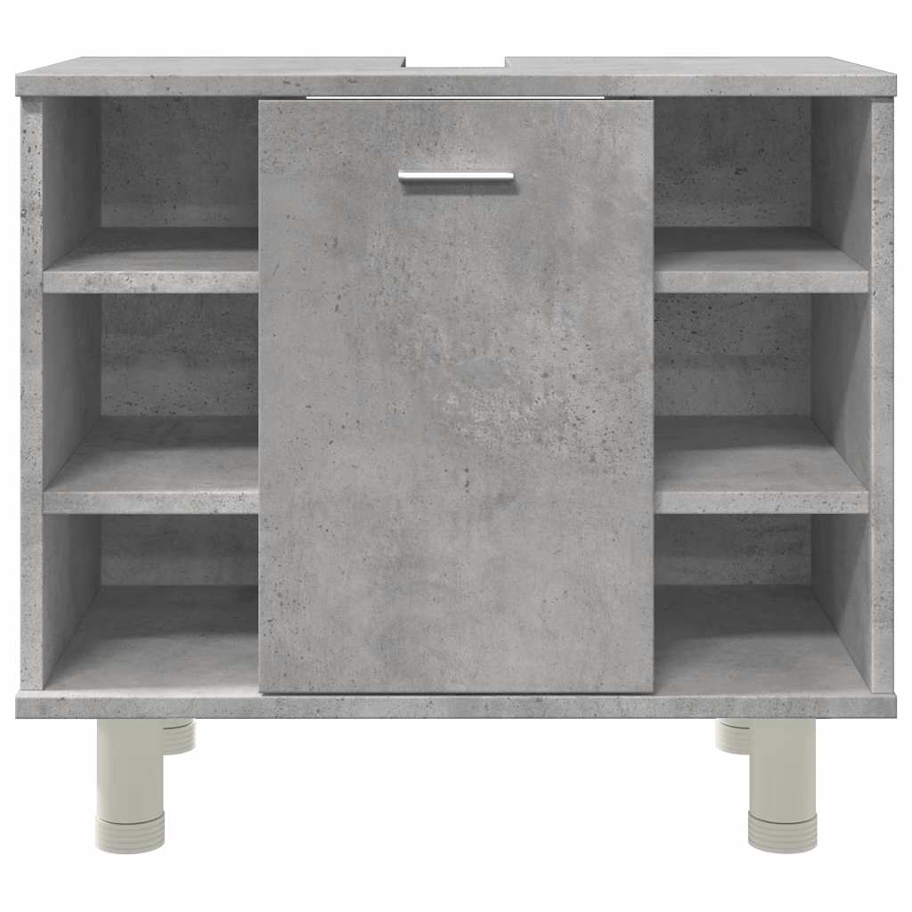 Mobile Da Bagno Grigio Cemento 60x32x53,5 Cm Legno Multistrato - Image 4