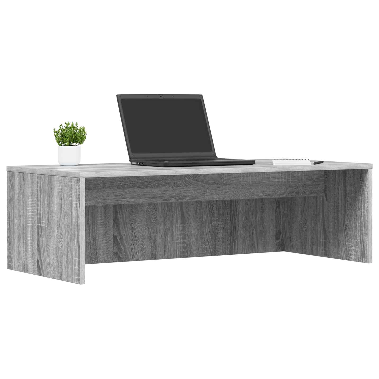 Scrivania A Parete Grigio Sonoma 100 X 45 X 30 cm - Image 3