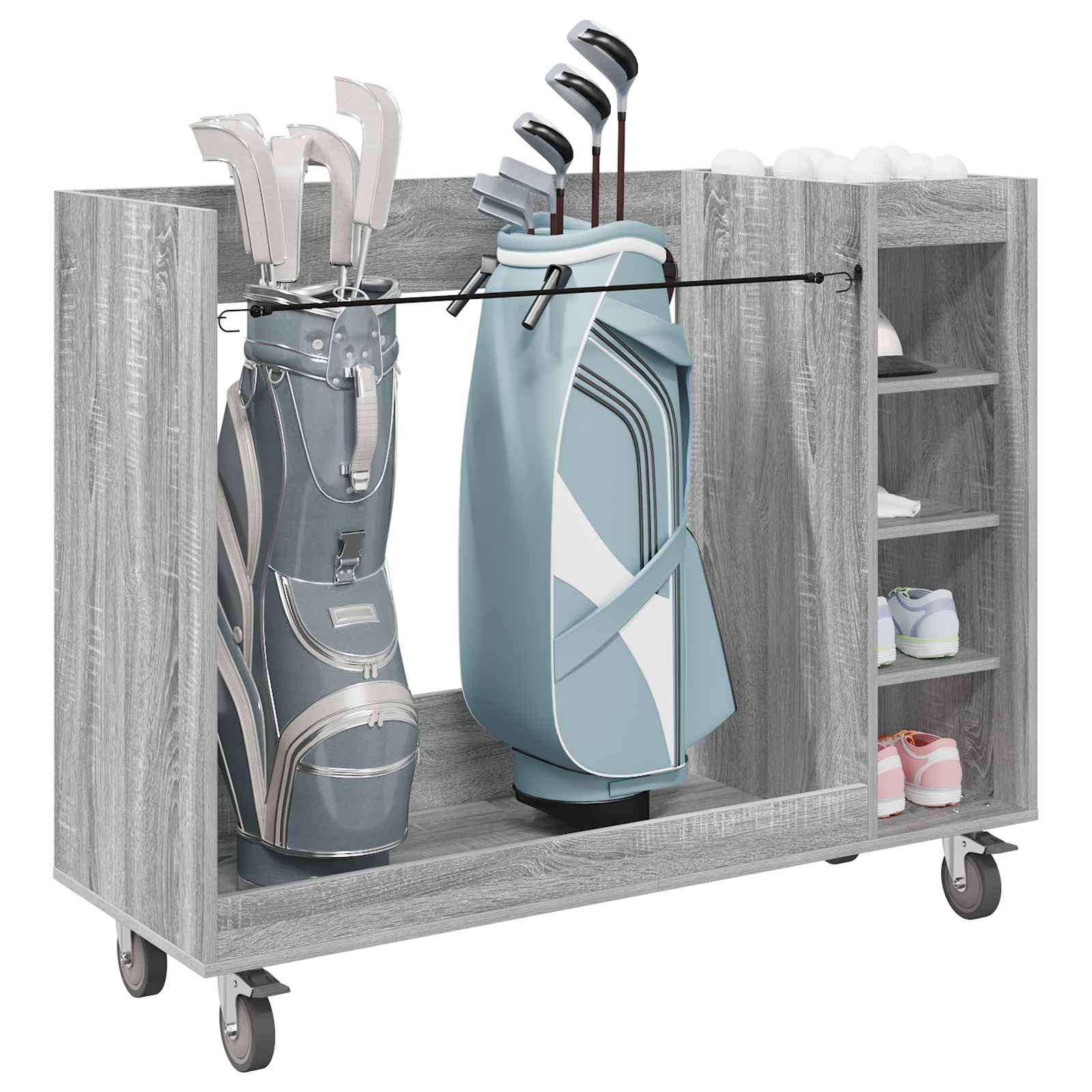 Armadio Per Golf Con Ruota Grigio Sonoma 65 X 45 X 98 cm - Image 3