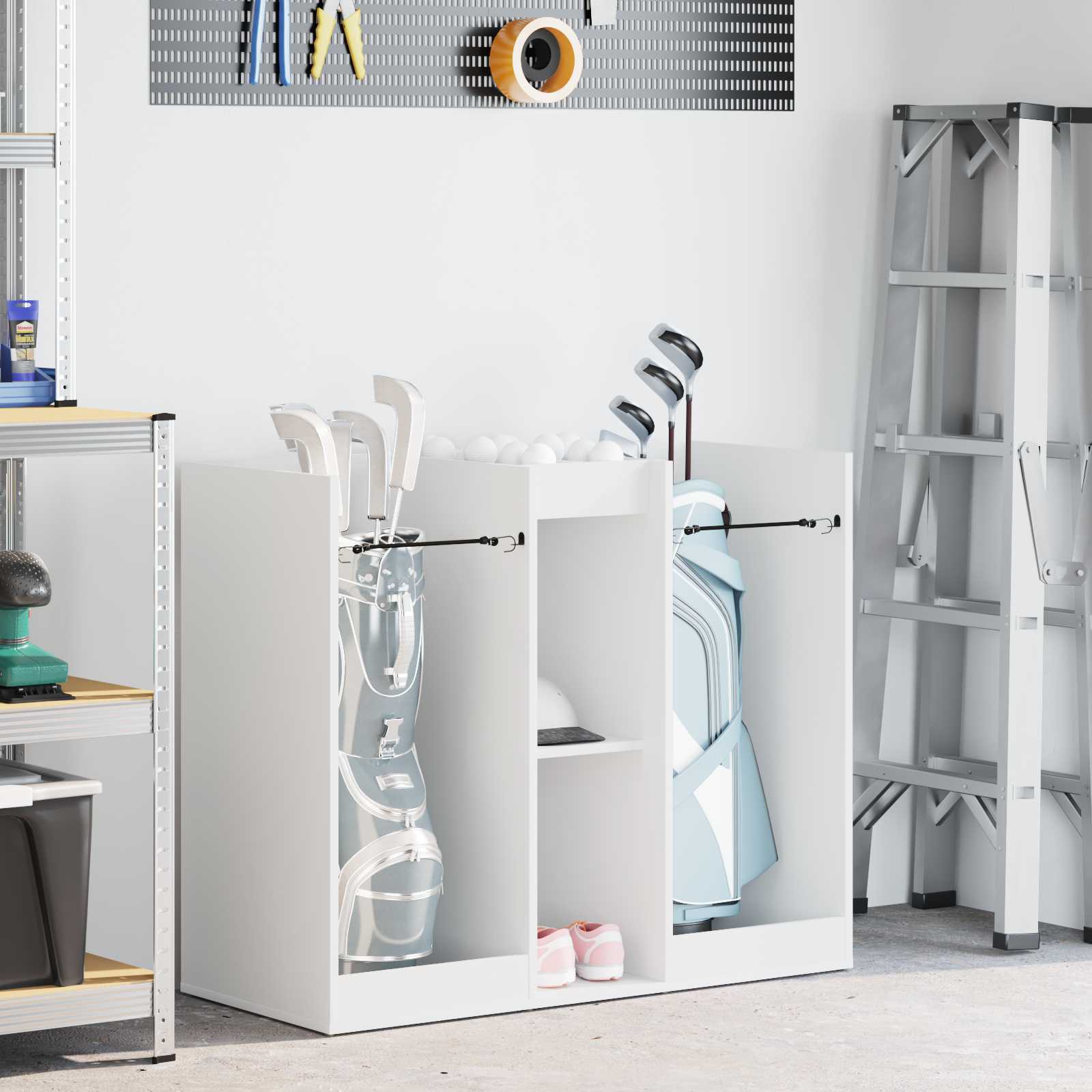 Armadio Per Golf Tinta Unita Bianco 102 X 45 X 85,5 cm