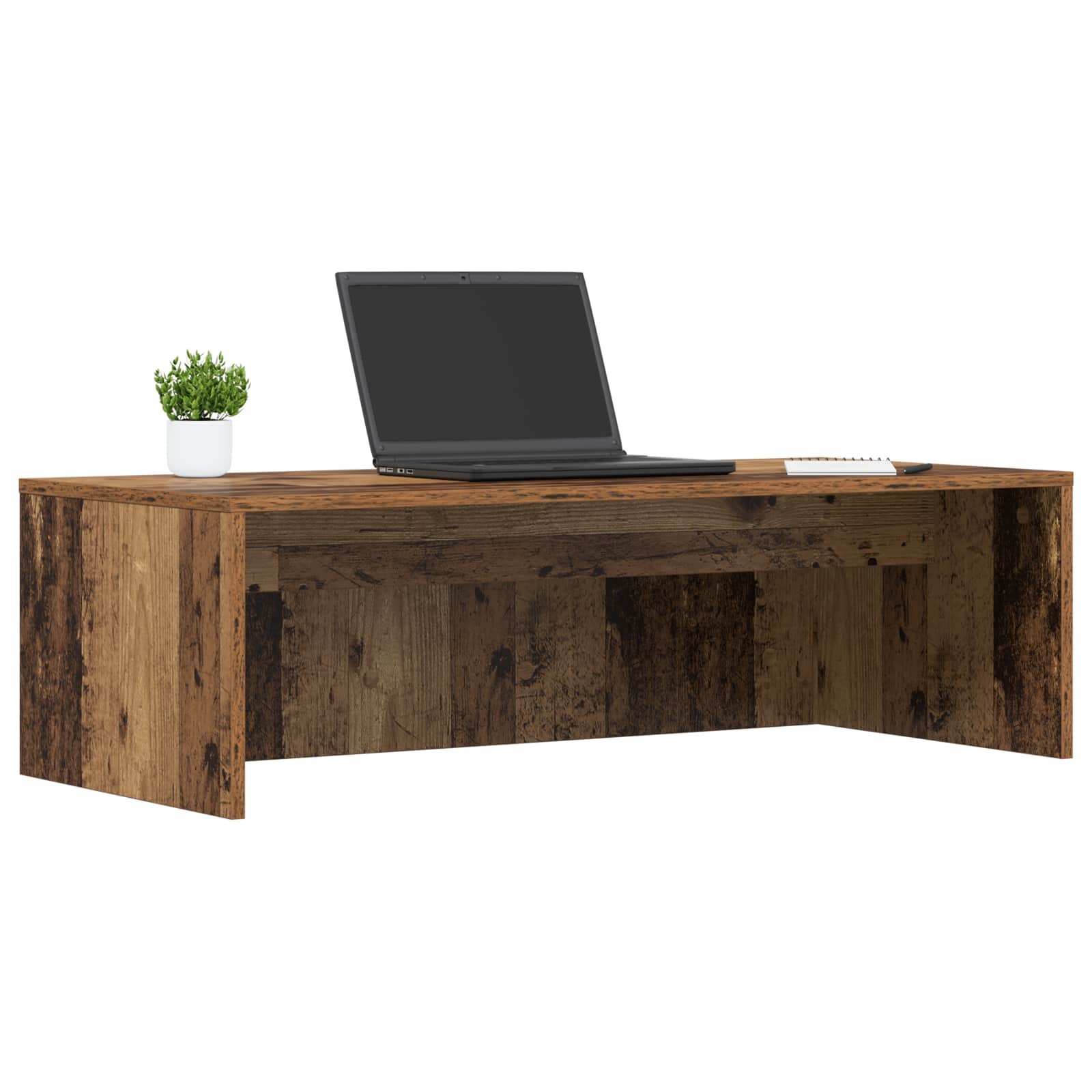 Scrivania A Parete Legno Vecchio 100 X 45 X 30 cm - Image 3