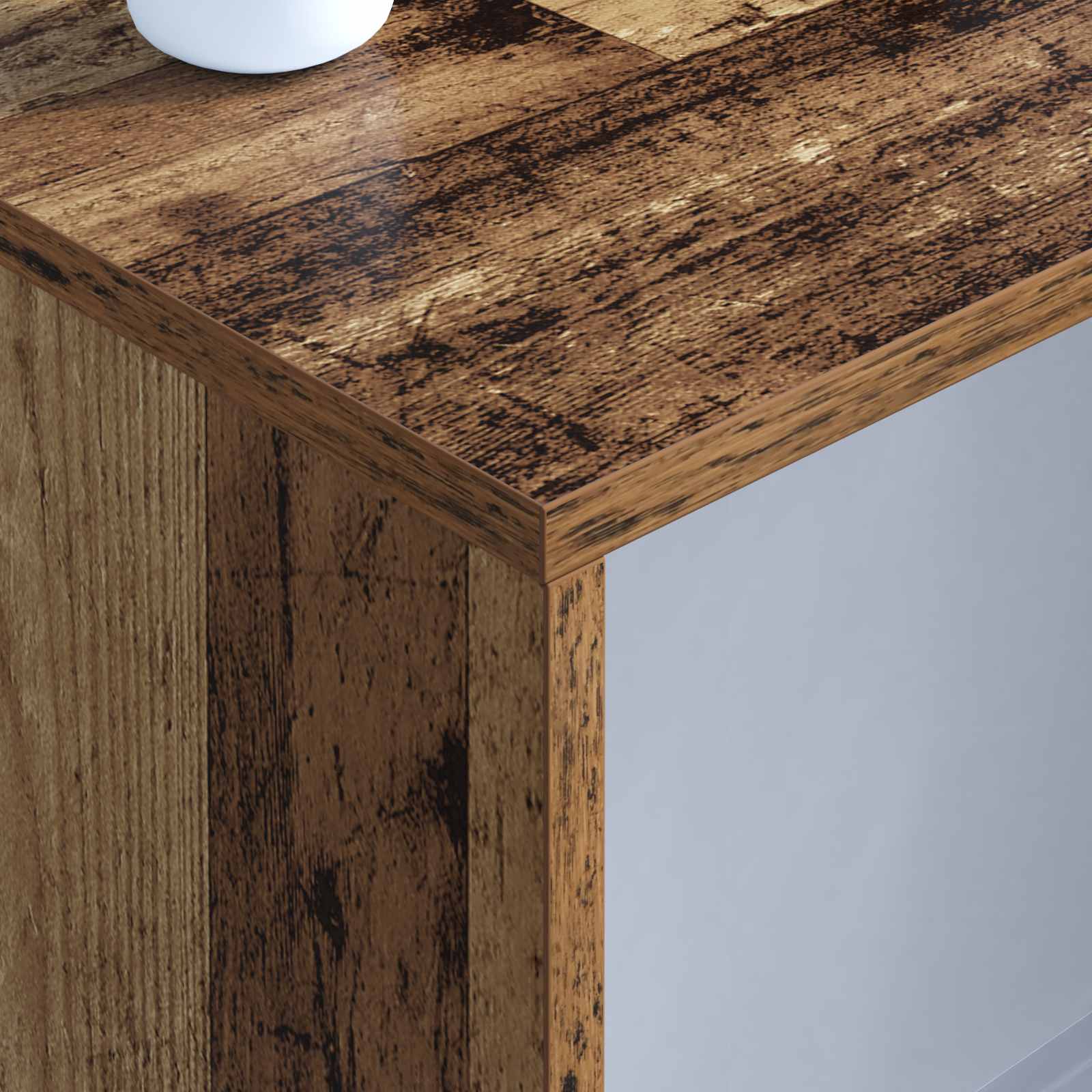 Scrivania A Parete Legno Vecchio 100 X 45 X 30 cm - Image 4