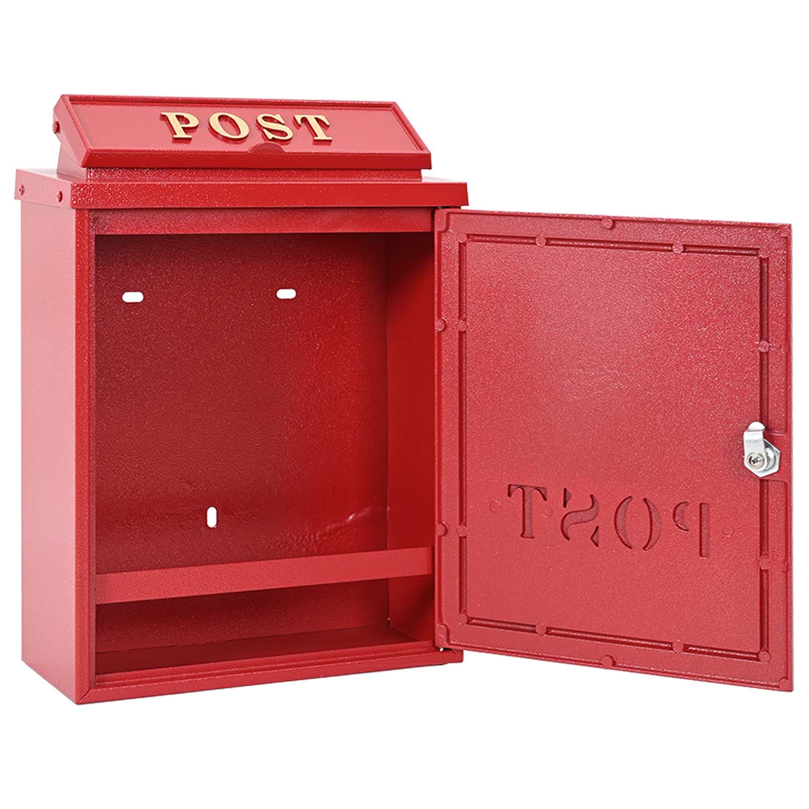 Cassetta Postale Da Muro Con Porta Rosso 29 X 13 X 41 cm - Image 5