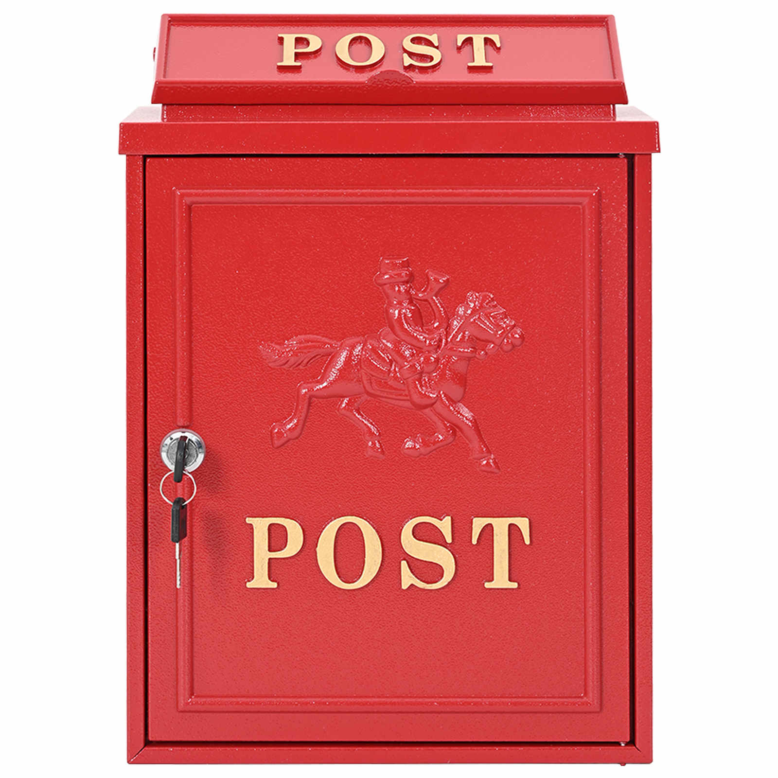 Cassetta Postale Da Muro Con Porta Rosso 29 X 13 X 41 cm - Image 6