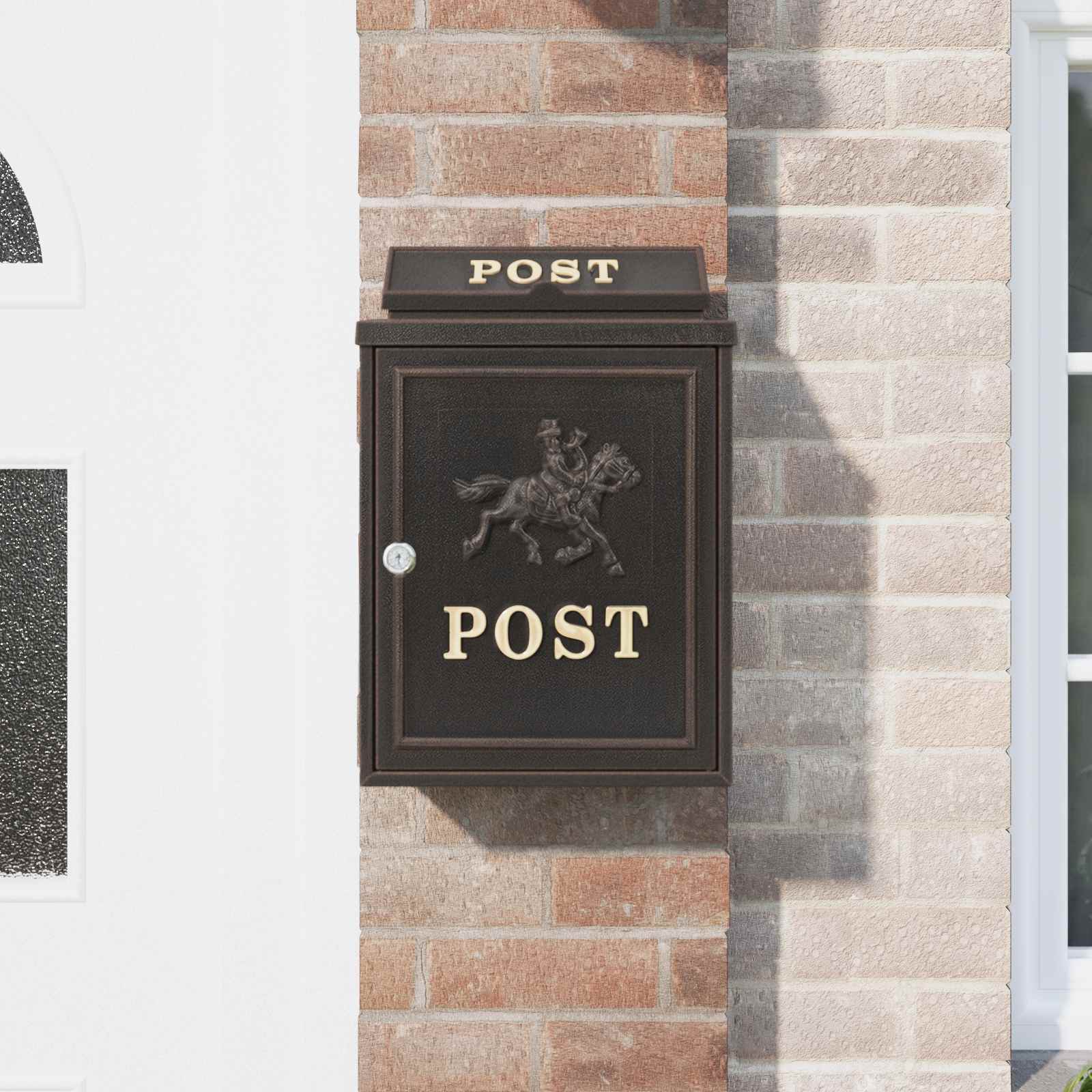 Cassetta Postale Da Muro Con Porta Bronzo 29 X 13 X 41 cm - Image 4