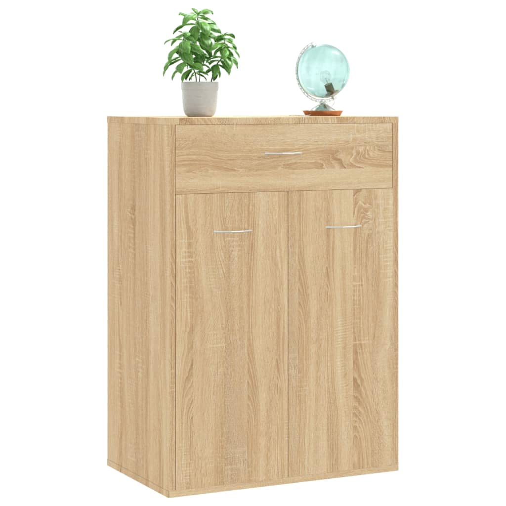 Scarpiera Rovere Sonoma 60x35x84 Cm In Legno Multistrato - Image 4