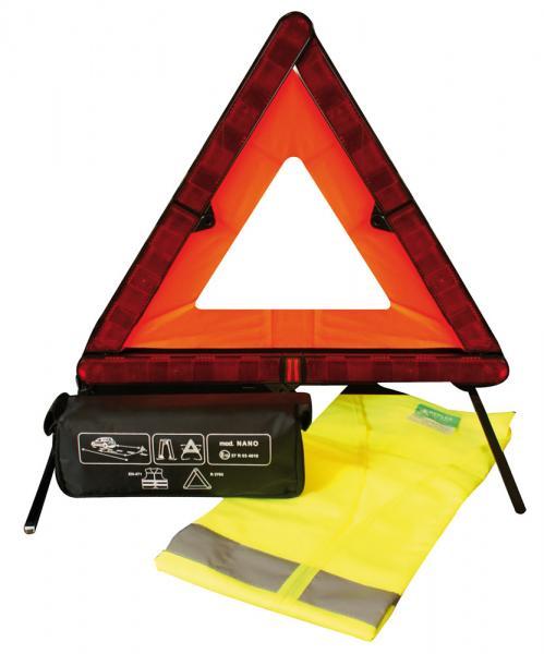 Kit Sicurezza Triangolo Auto Ferma + Gilet Alta Visibilità