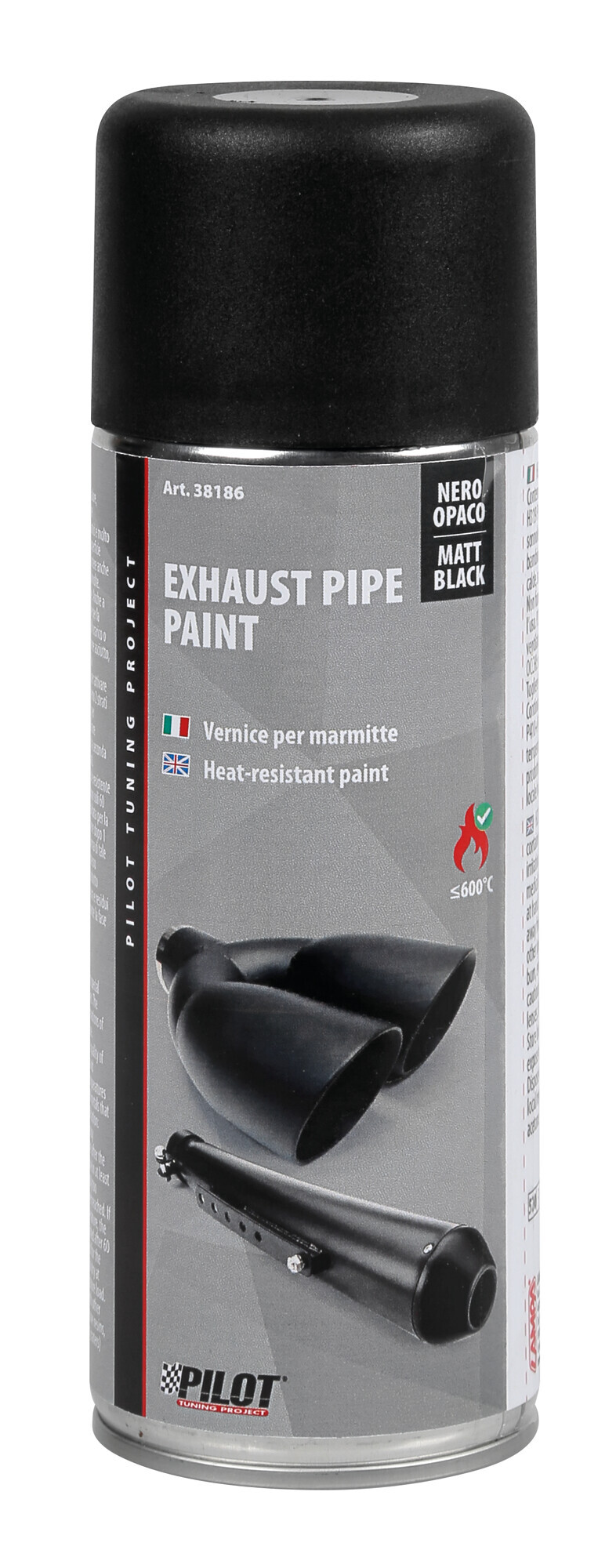 Vernice Spray Per Marmitte - 400 Ml - Nero Opaco