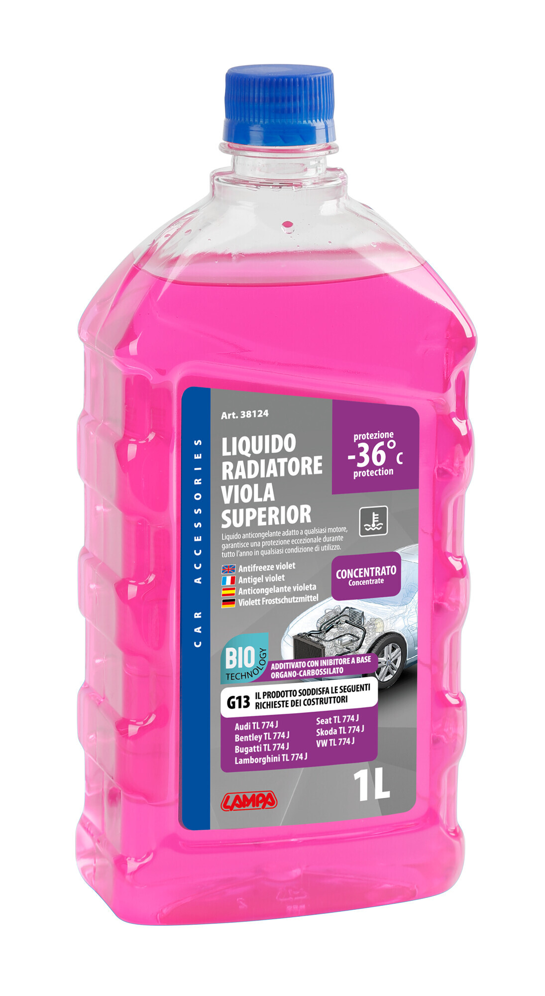 SuperioR-Viola G13, Liquido Antigelo Radiatore (-36°c) - 1 L