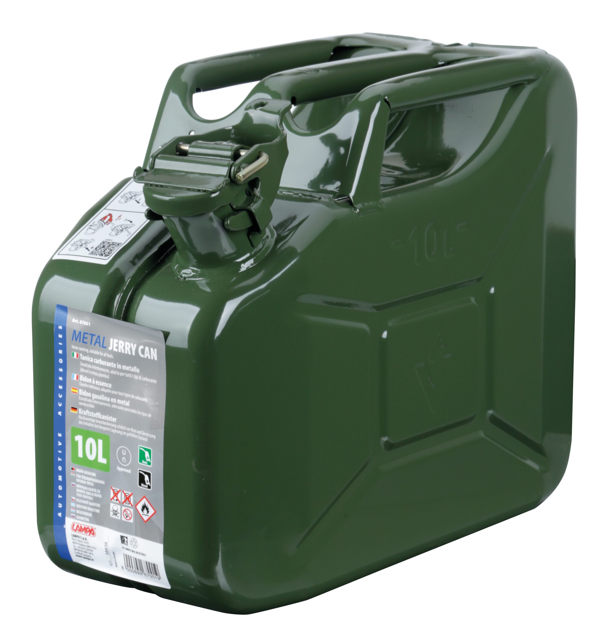 Tanica Carburante Tipo Militare In Metallo - 10 L