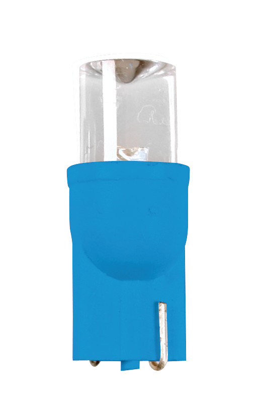 12v ColouR-Led Wide, Lampada 1 Led - (t10) - W2,1x9,5d - 2 Pz - Scatola - Blu