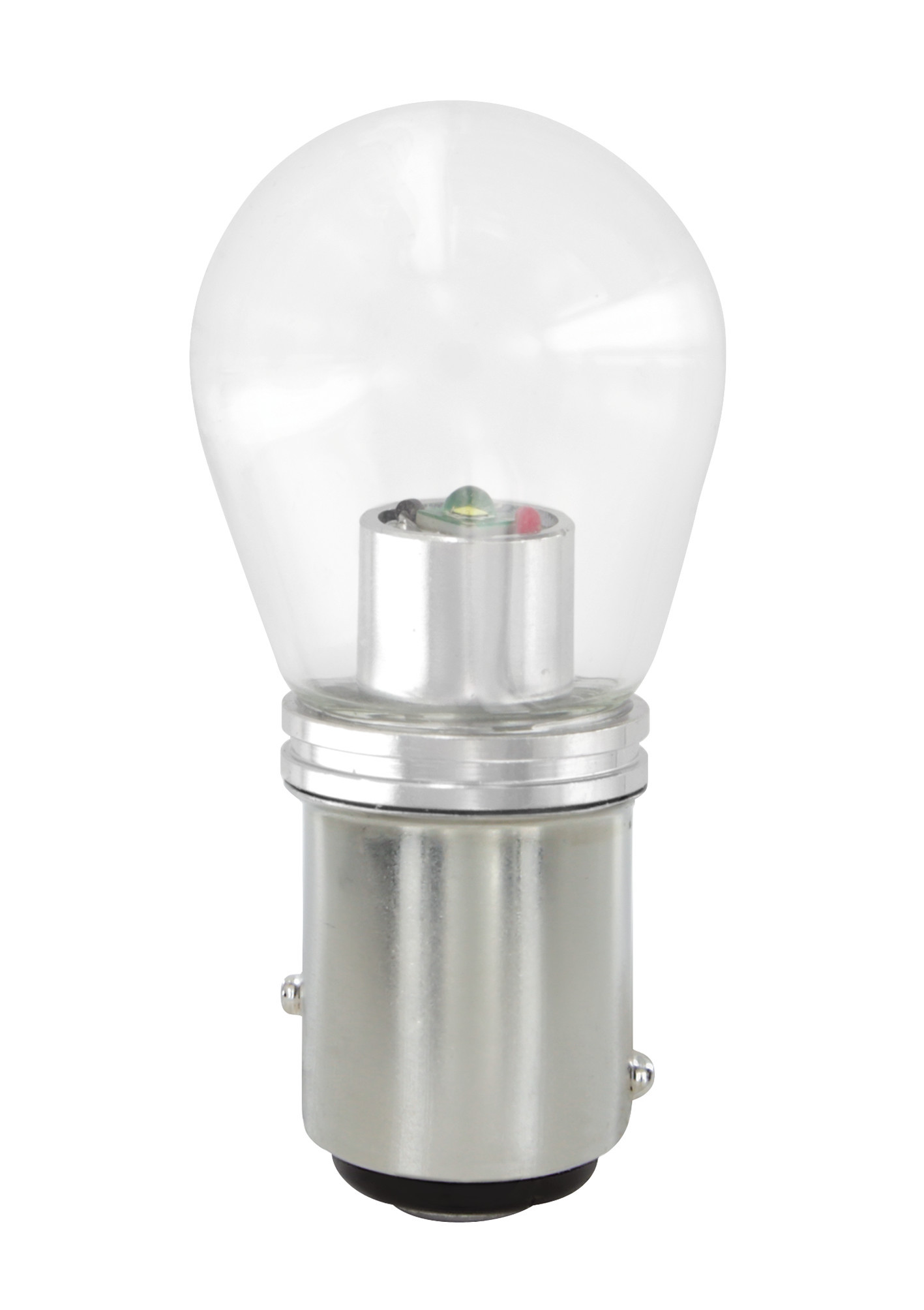 12/24v MegA-Led 16 - 1 Smd X 16 Chips - (p21/5w) - Bay15d - 2 Pz  - Scatola - Bianco