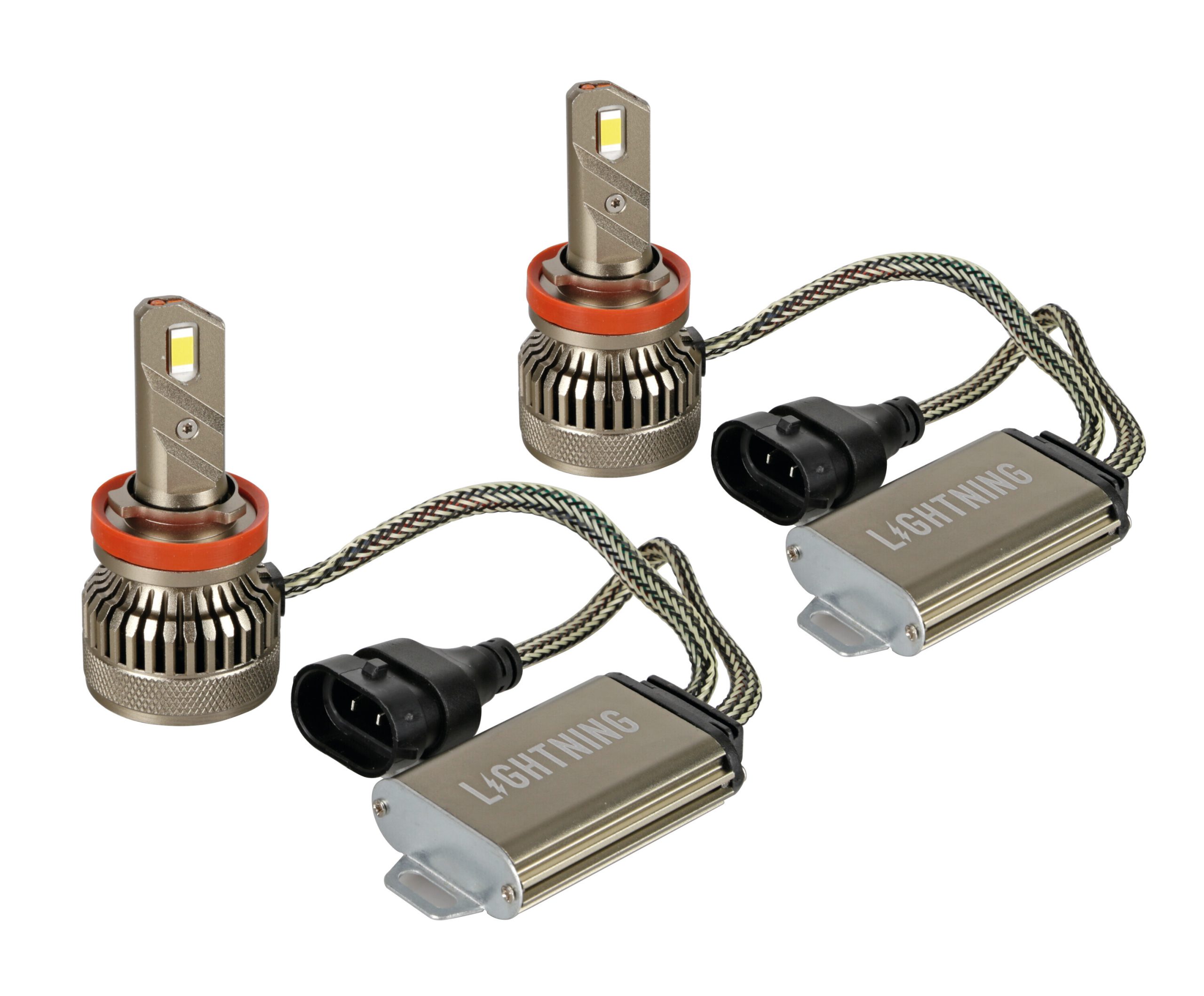 9/32v Halo Led Serie 14 Lightning - (h11) - 45w - Pgj19-2 - 2 Pz  - Scatola