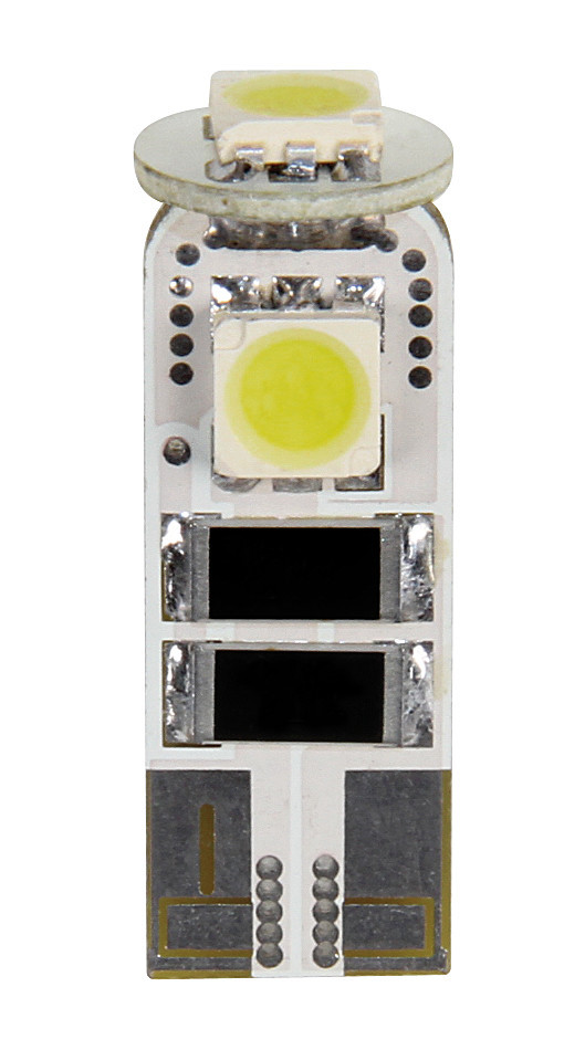 12v HypeR-Led 9 - 3 Smd X 3 Chips - (t10) - Trifocus - W2,1x9,5d - 2 Pz  - Scatola - Bianco - Doppia Polarità - Resistenza Incorporata