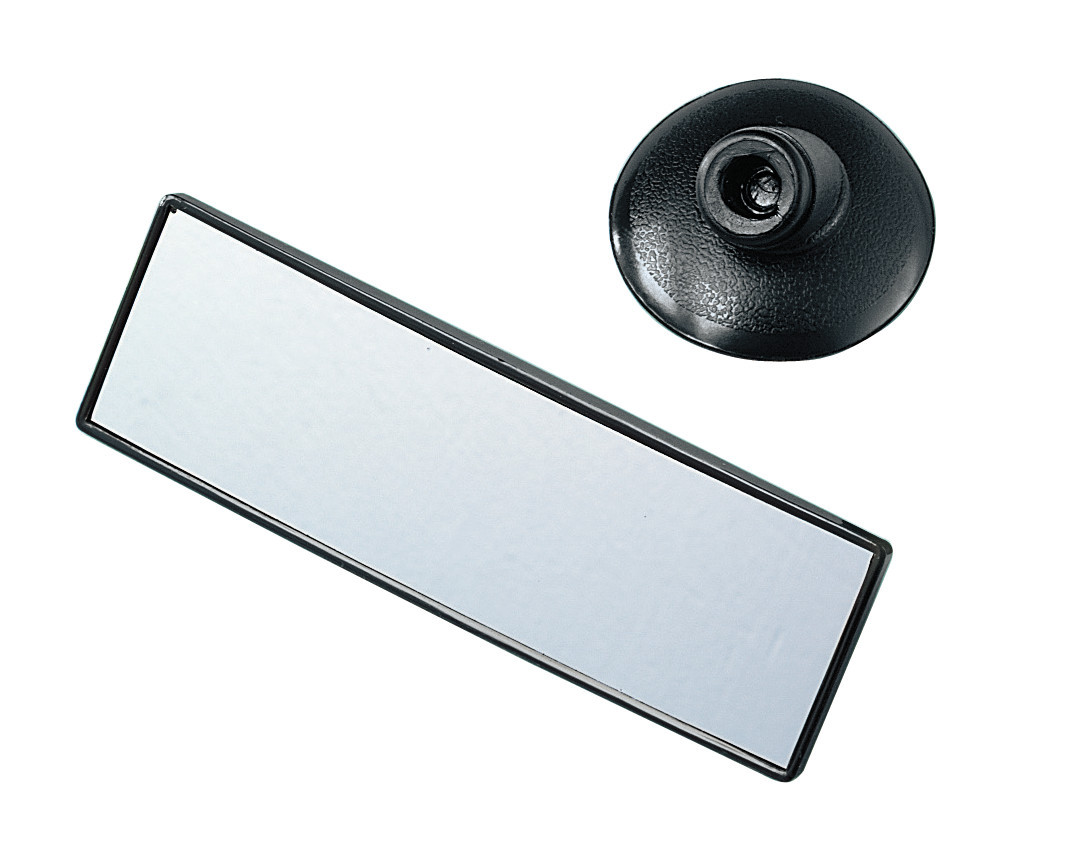 Specchietto Retrovisore Piano Con Ventosa - 145x55 mm