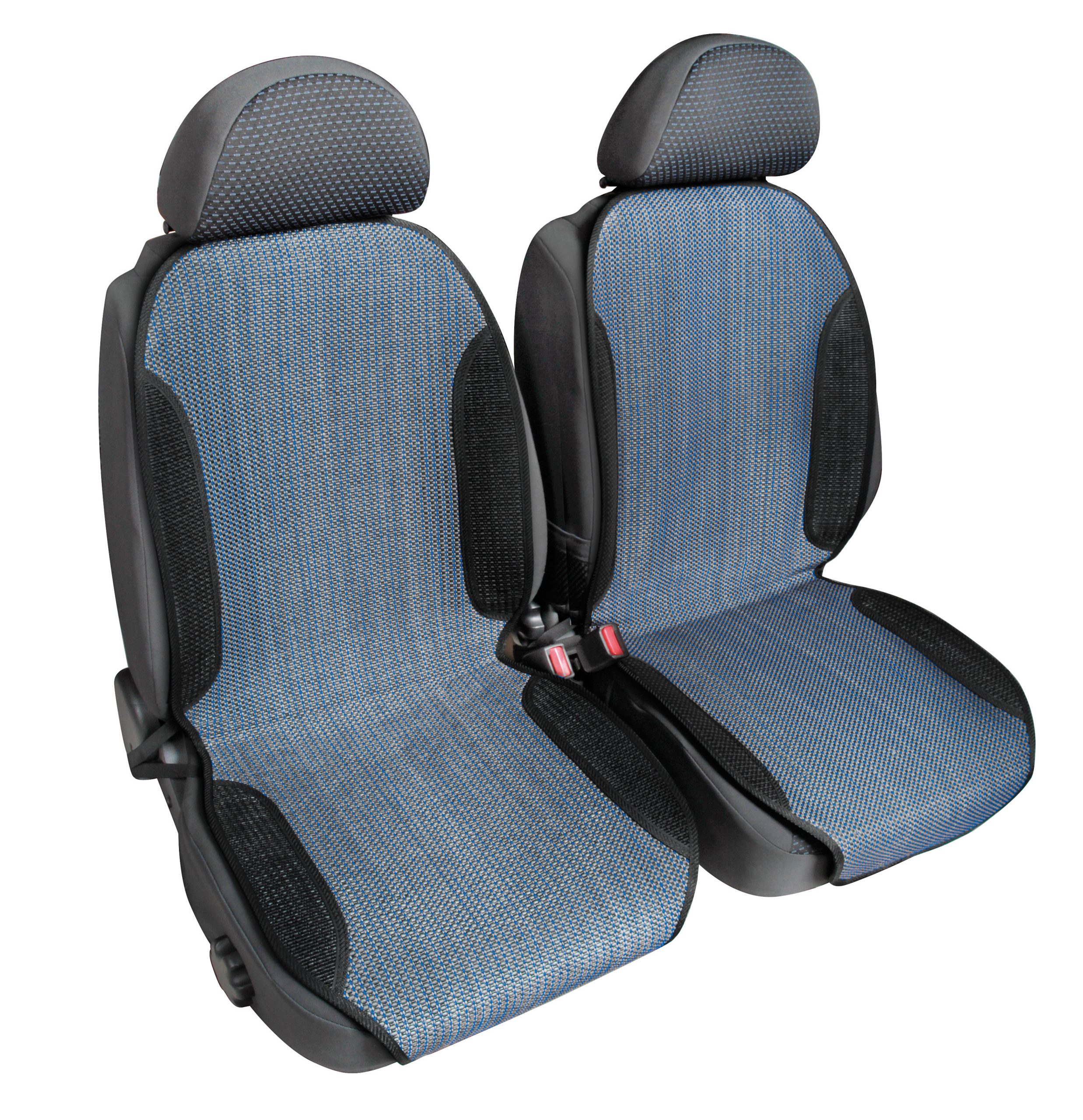 Sporting Fresh, Coppia Schienali In Fibra Naturale - Blu