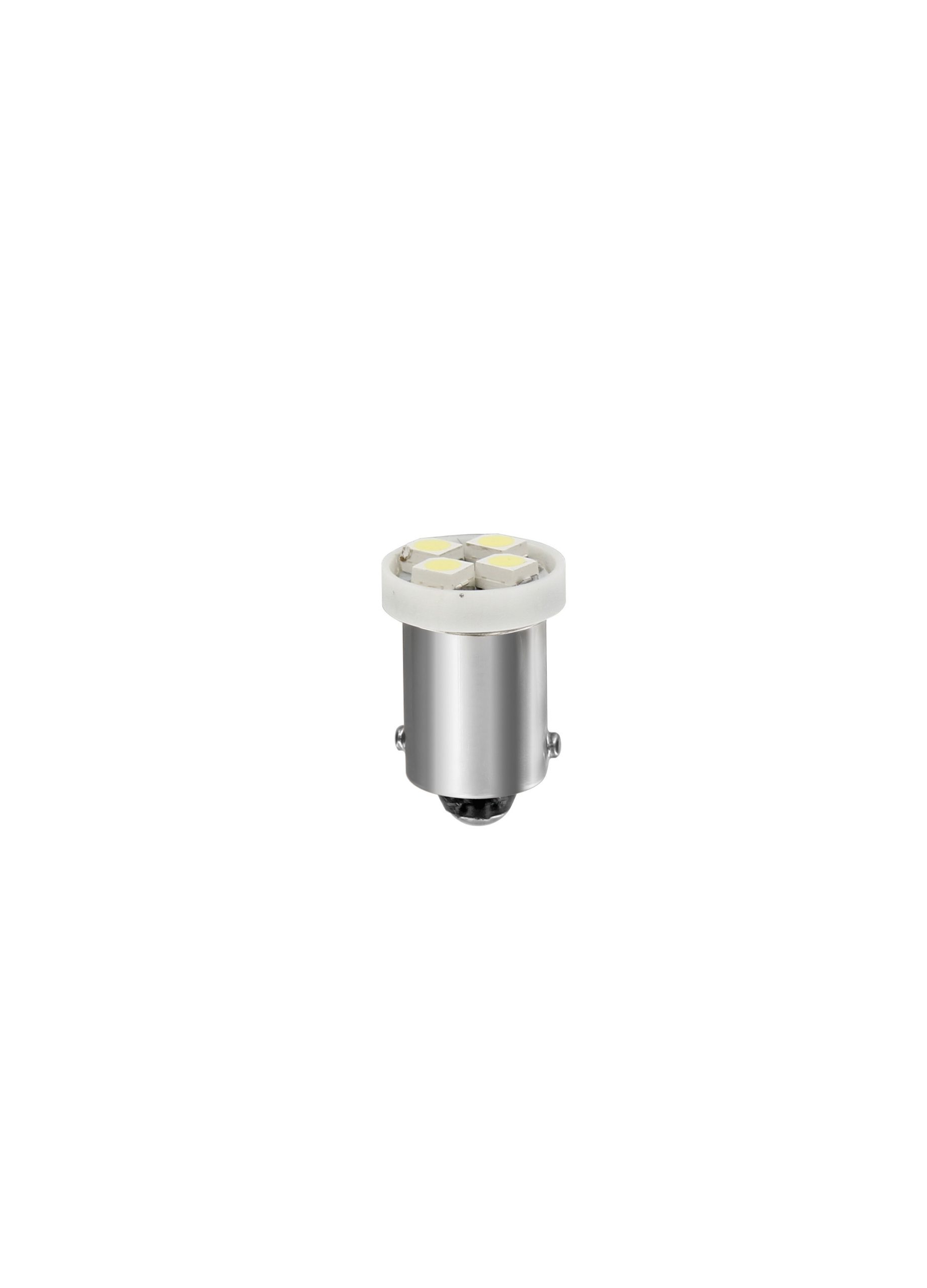 24/28v Led Series - 4 Smd X 1 Chips - (t4w) - Ba9s - 2 Pz  - D/blister - Bianco - Doppia Polarità