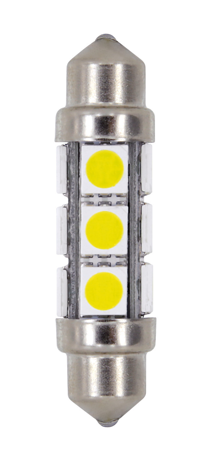 24/30v Led Series - 12 Smd X 3 Chips - 11x41 Mm - Sv8,5-8 - 20 Pz  - Sacchetto - Bianco - Doppia Polarità