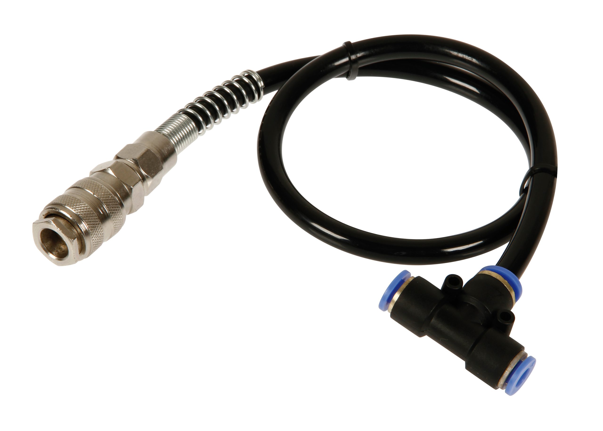 T-2, Connettore Aria Ad Attacco Rapido Ø 6 Mm, Con Prolunga 50 cm