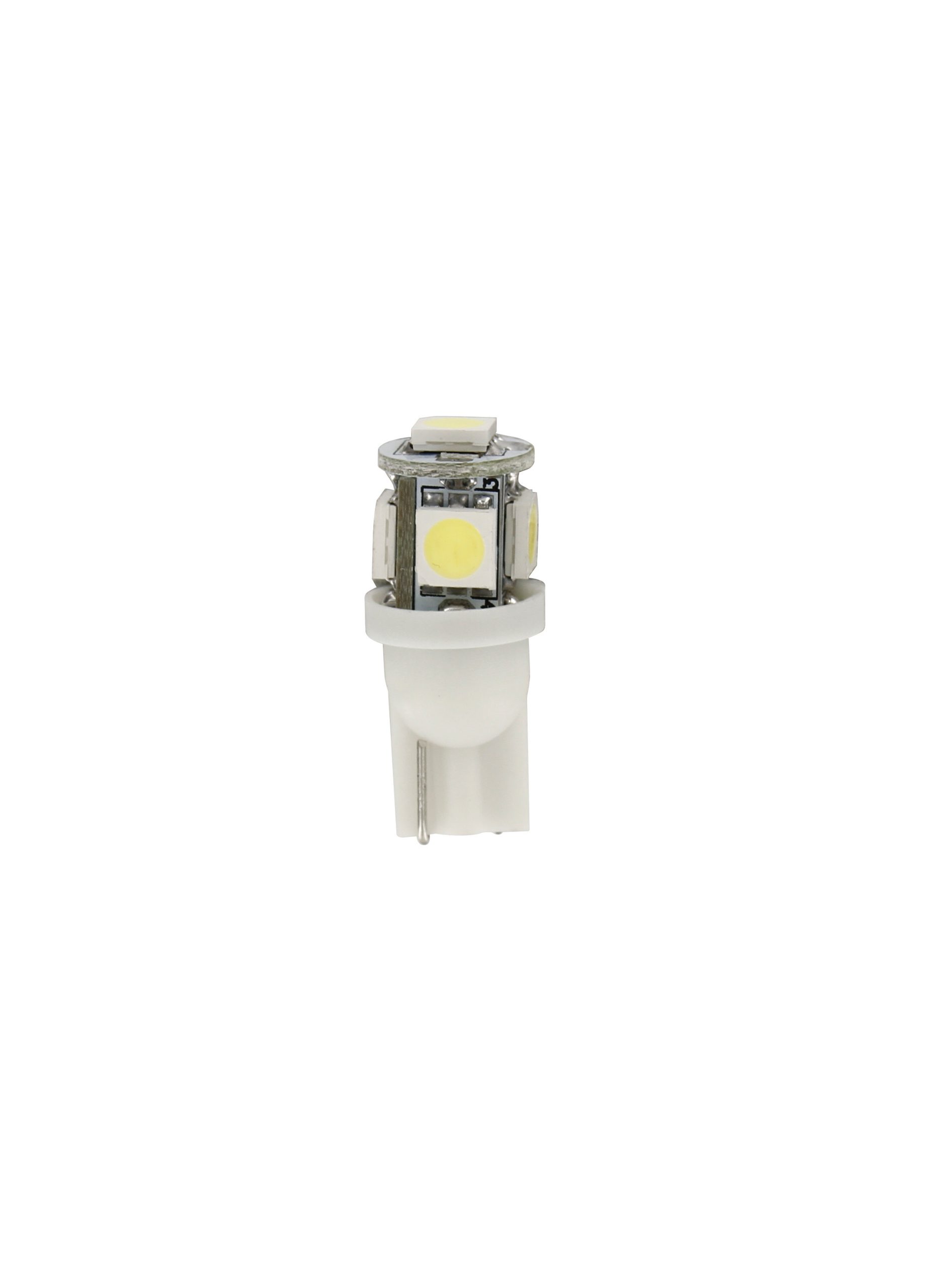 24/28v HypeR-Led 15 - 5 Smd X 3 Chips - (t10) - W2,1x9,5d - 2 Pz  - Scatola - Bianco - Doppia Polarità