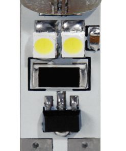 24v HypeR-Led 24 - 8 Smd X 3 Chips - (t10) - Trifocus - W2,1x9,5d - 2 Pz  - Scatola - Bianco - Doppia Polarità - Resistenza Incorporata