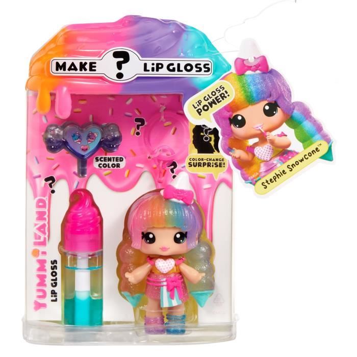 Yummiland Lip Gloss Doll - Combinazione Cambio Colore - Stephie Snowcone