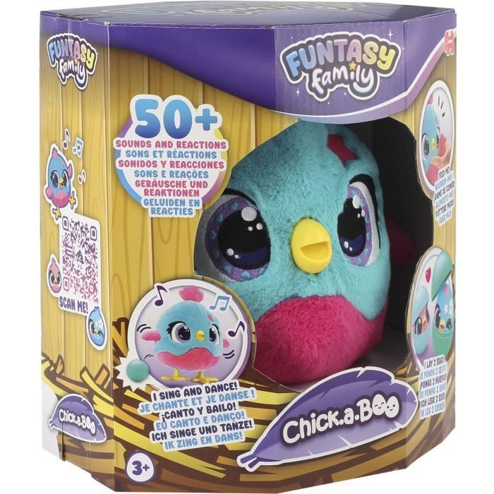 ChicK-A-Boo - Peluche Interattivo - Jumbo - Funtasy Family - Dai 3 Anni In su